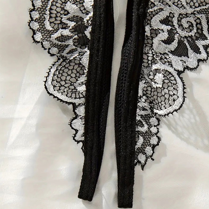Zwart Hot Crotchless Sexy Vrou - Sheer Bra Lace recensie en prijs